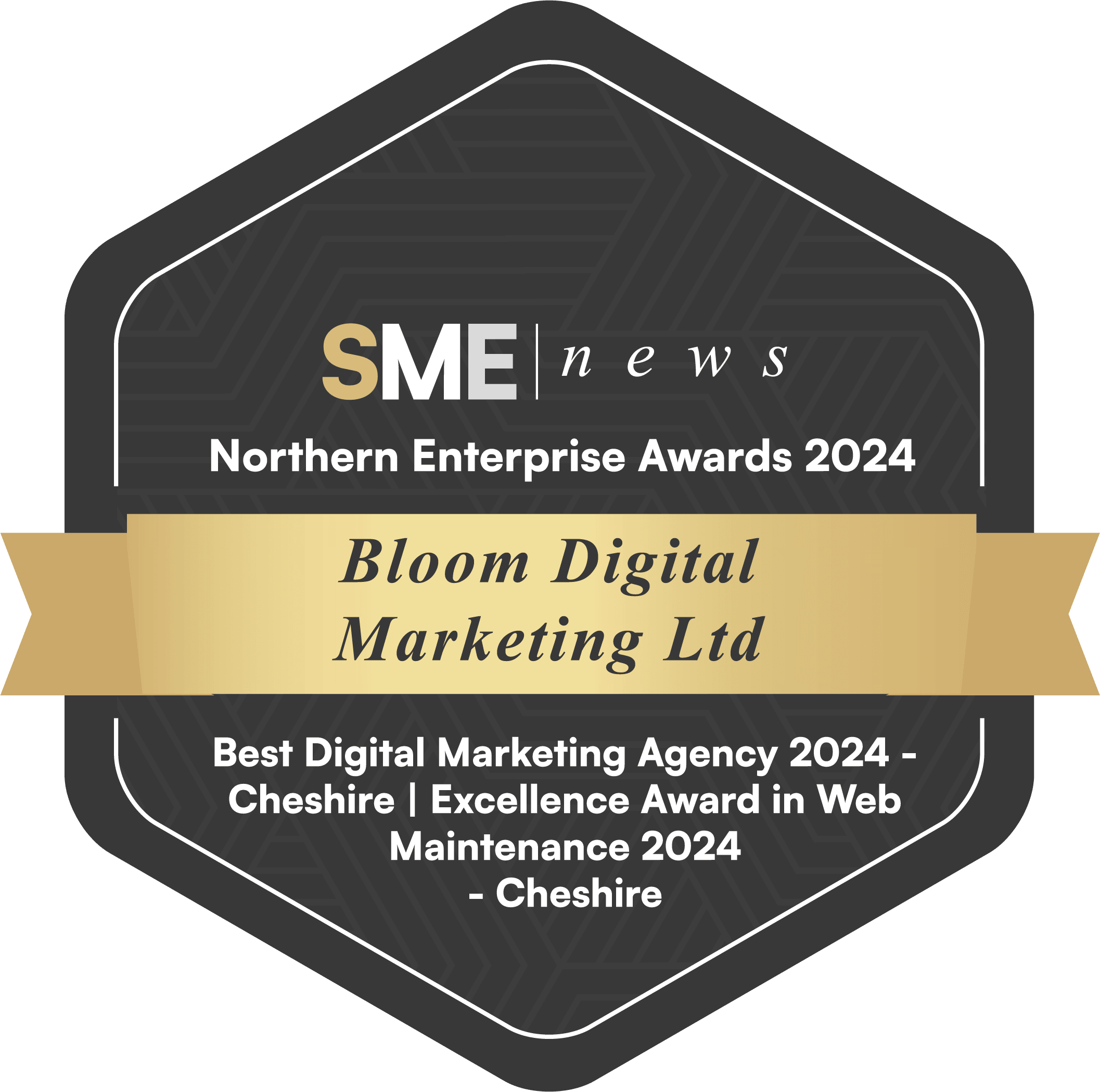 bloom digital marketing ltd northern enterprise awards 2024 badge