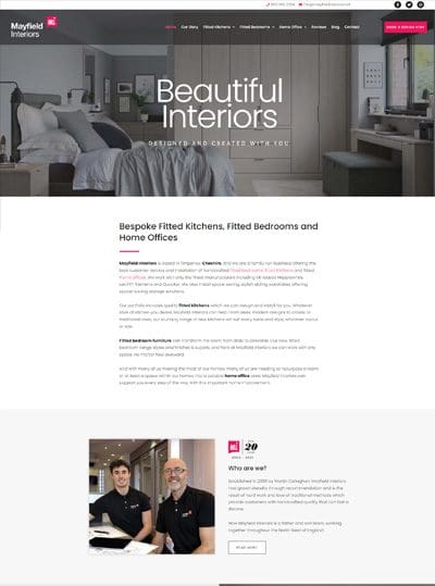 Mayfield Interiors Website