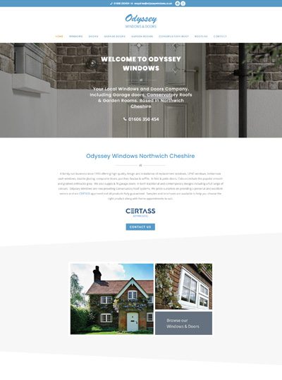 Odyssey Windows Northwich Website
