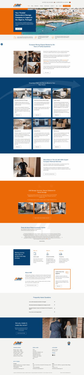 aim removals portugal portfolio homepage