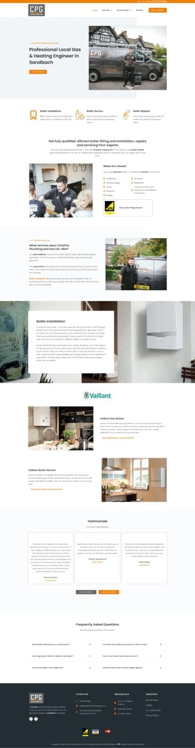 cheshire plumbing portfolio image