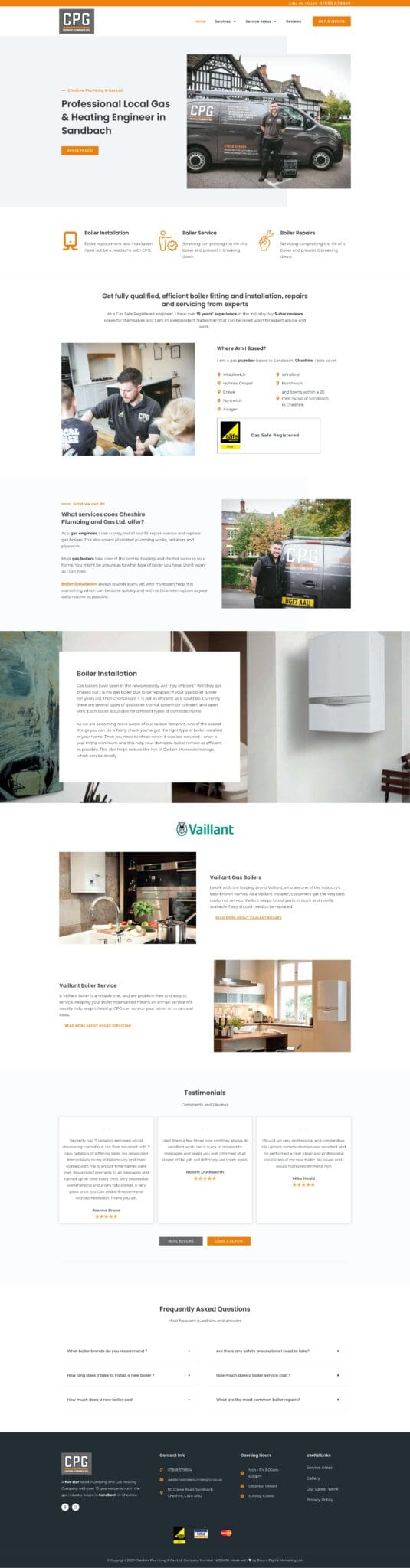 cheshire plumbing portfolio image