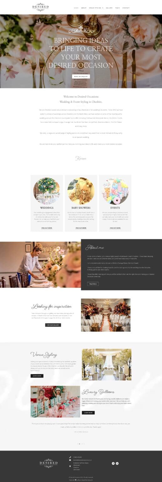 desired occasions portfolio image