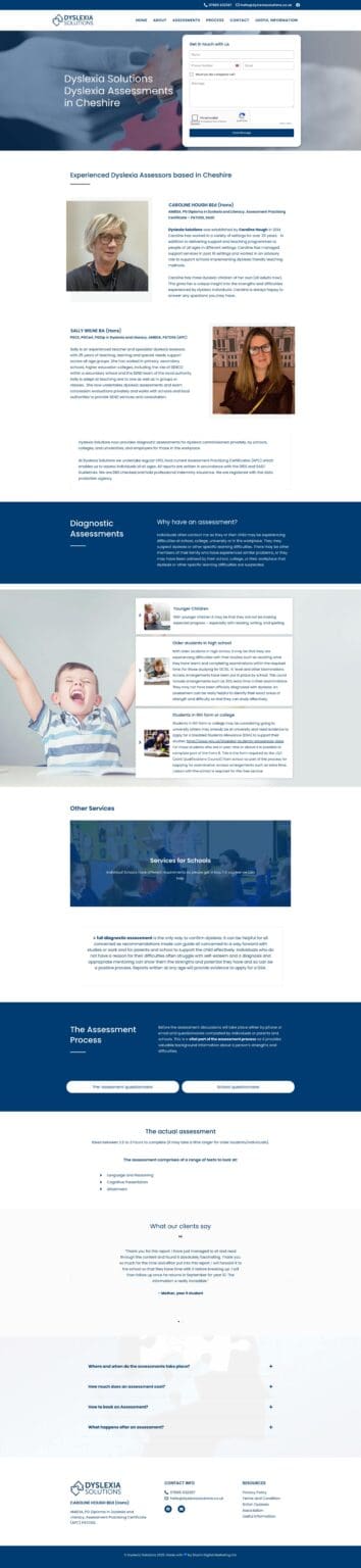 dyslexia solutions portfolio image