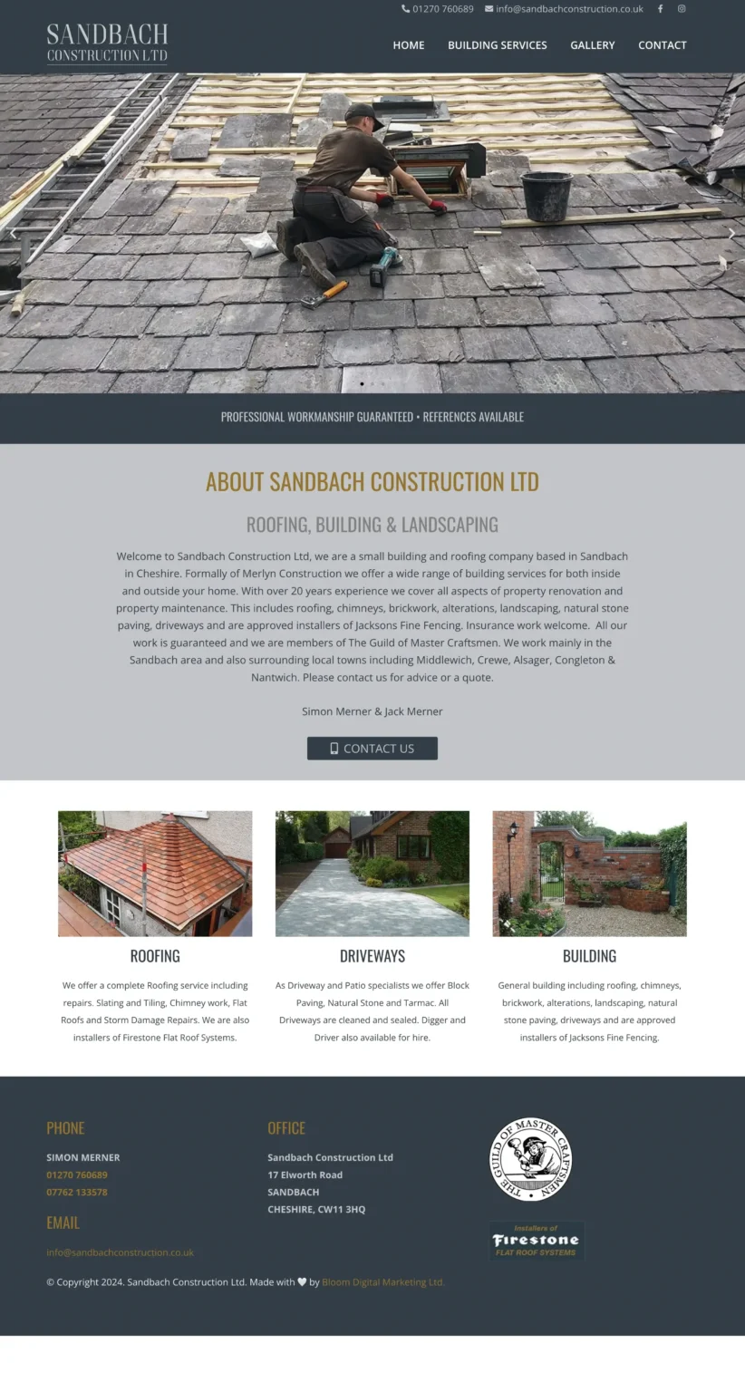sanbach construction home