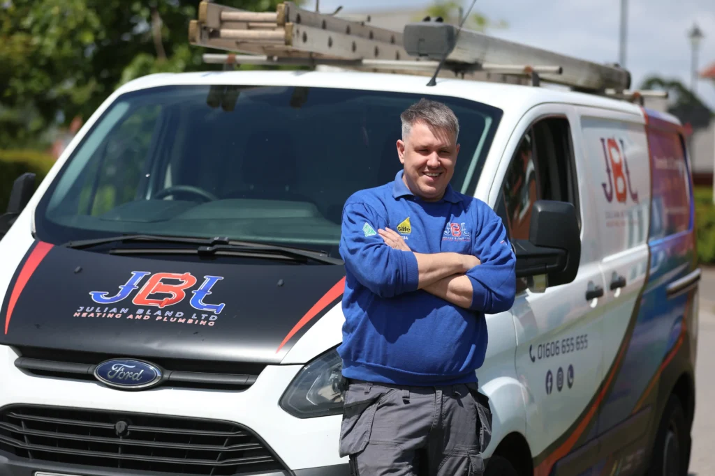 julian bland with company van 2